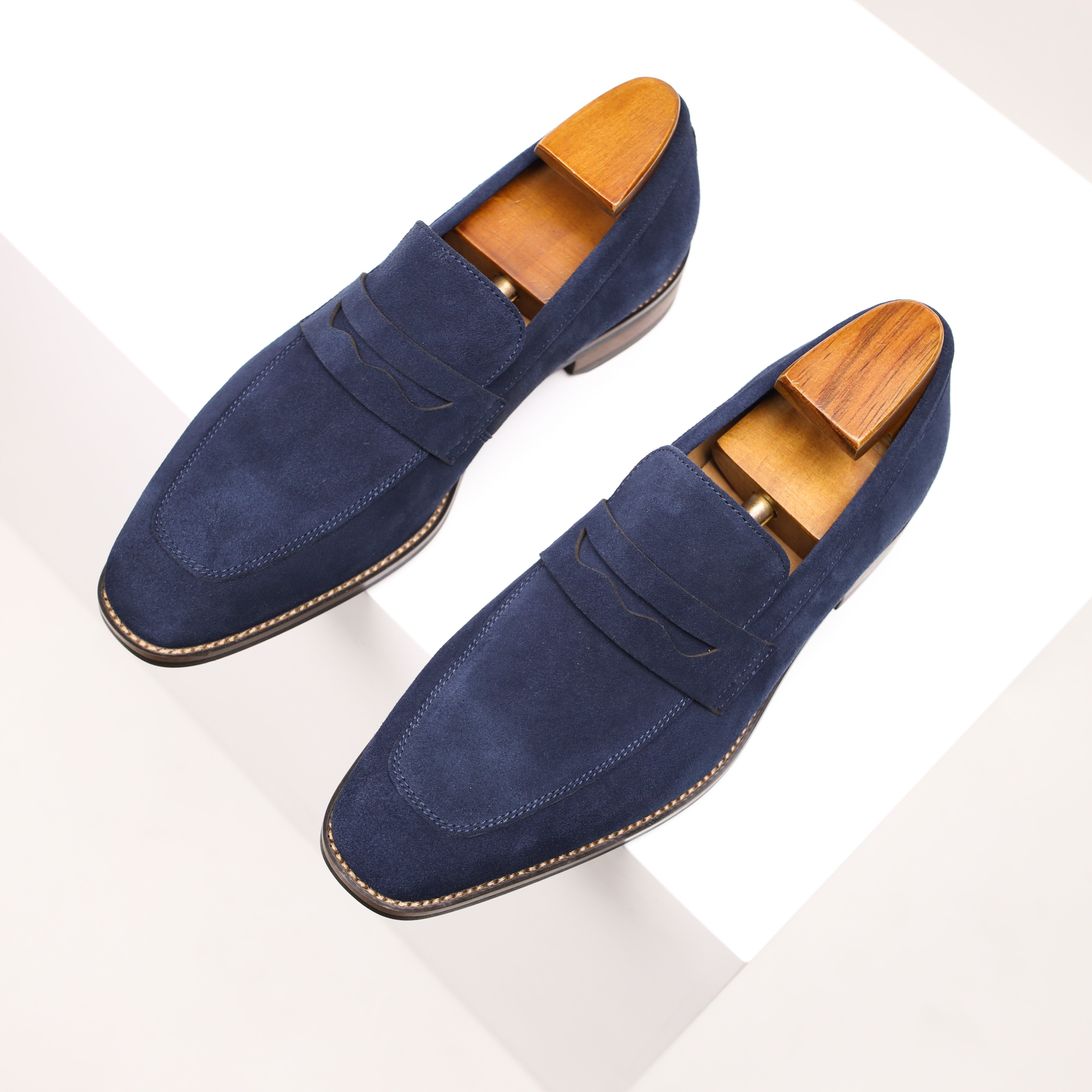 Men’s Suede Penny Driving Loafers