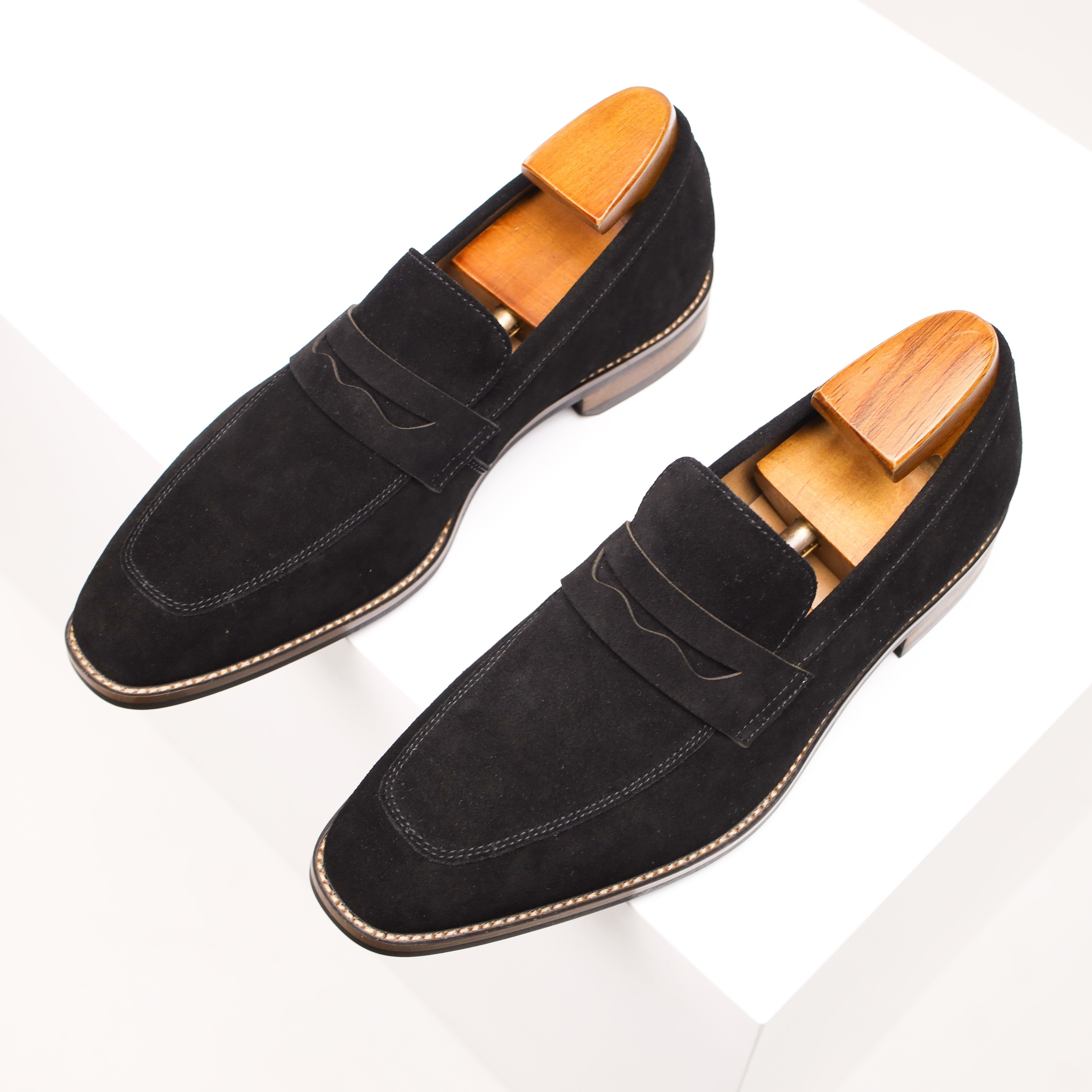 Men’s Suede Penny Driving Loafers