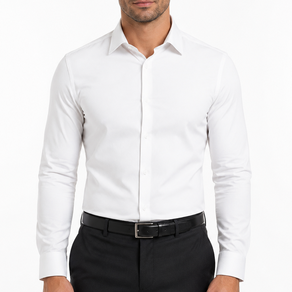 Men's White Comfort Stretch Shirt