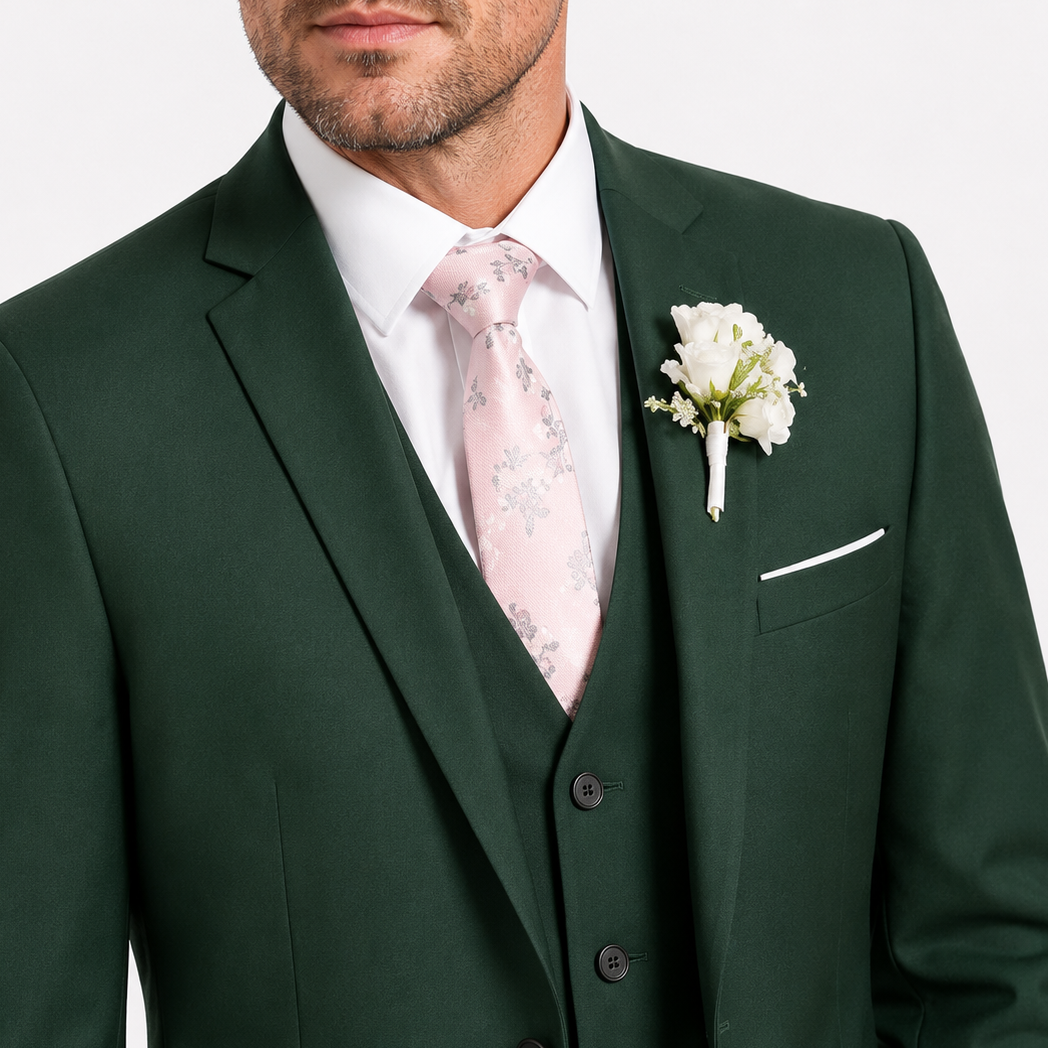 Men's Three-Piece Slim Fit Suit