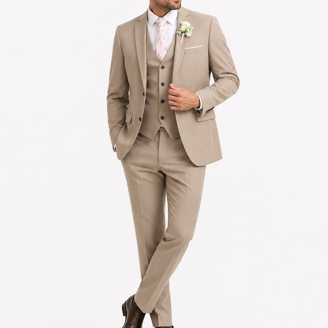 Men's Three-Piece Slim Fit Suit