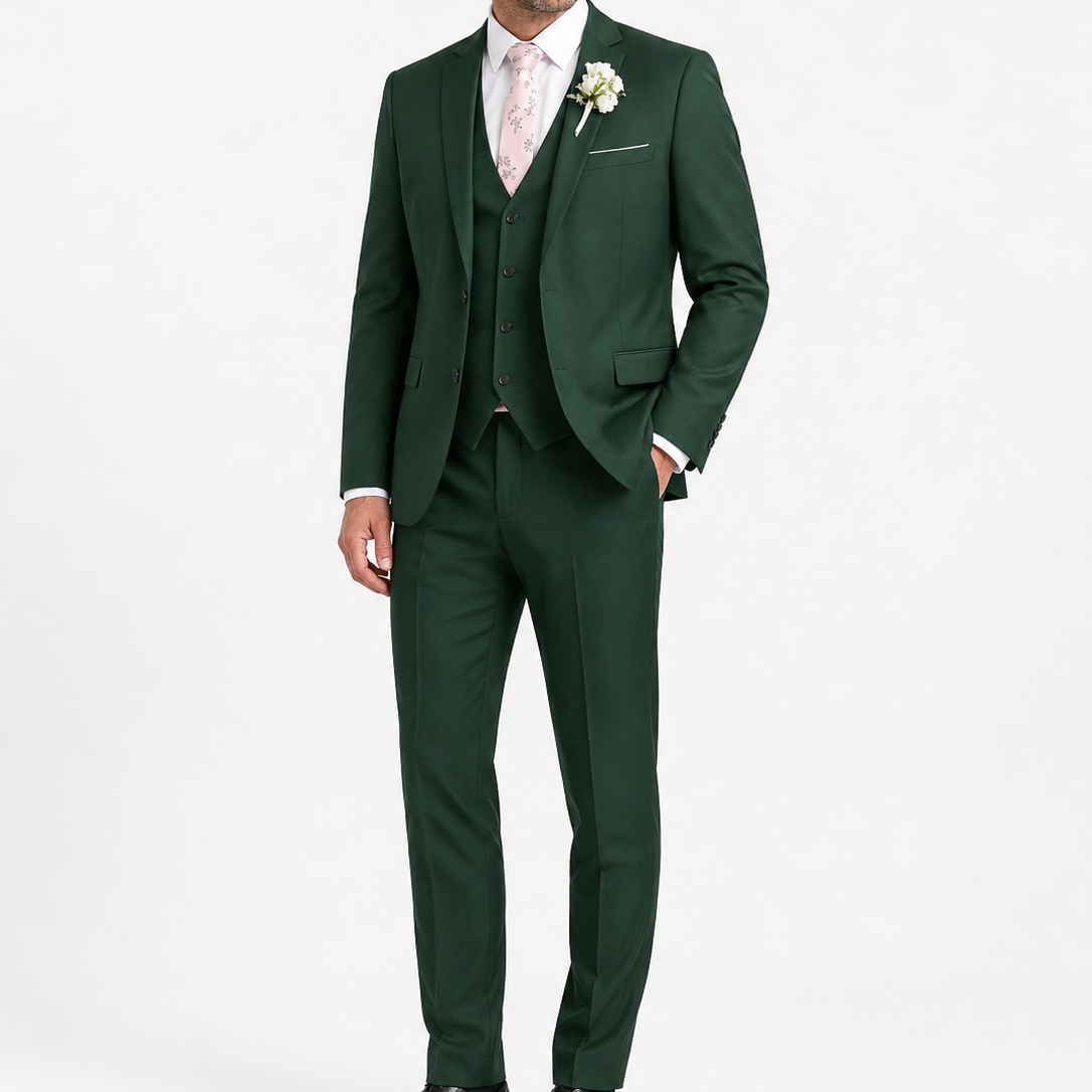 Men's Three-Piece Slim Fit Suit
