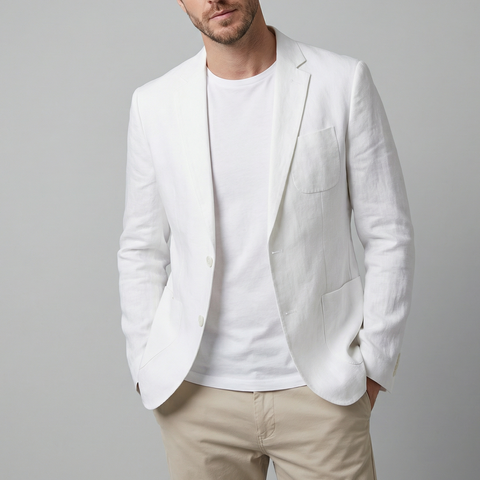Men’s Linen Blazer Jacket