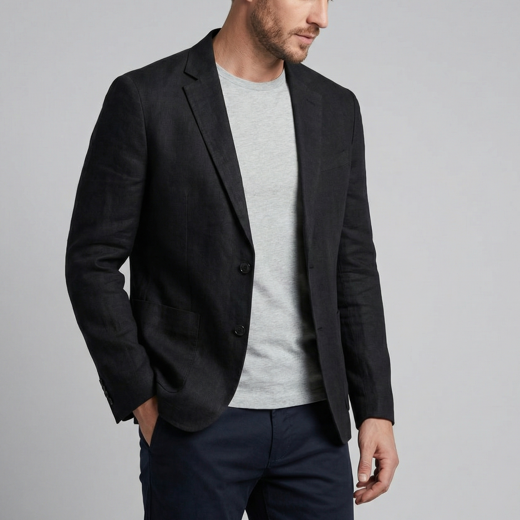 Men’s Linen Blazer Jacket