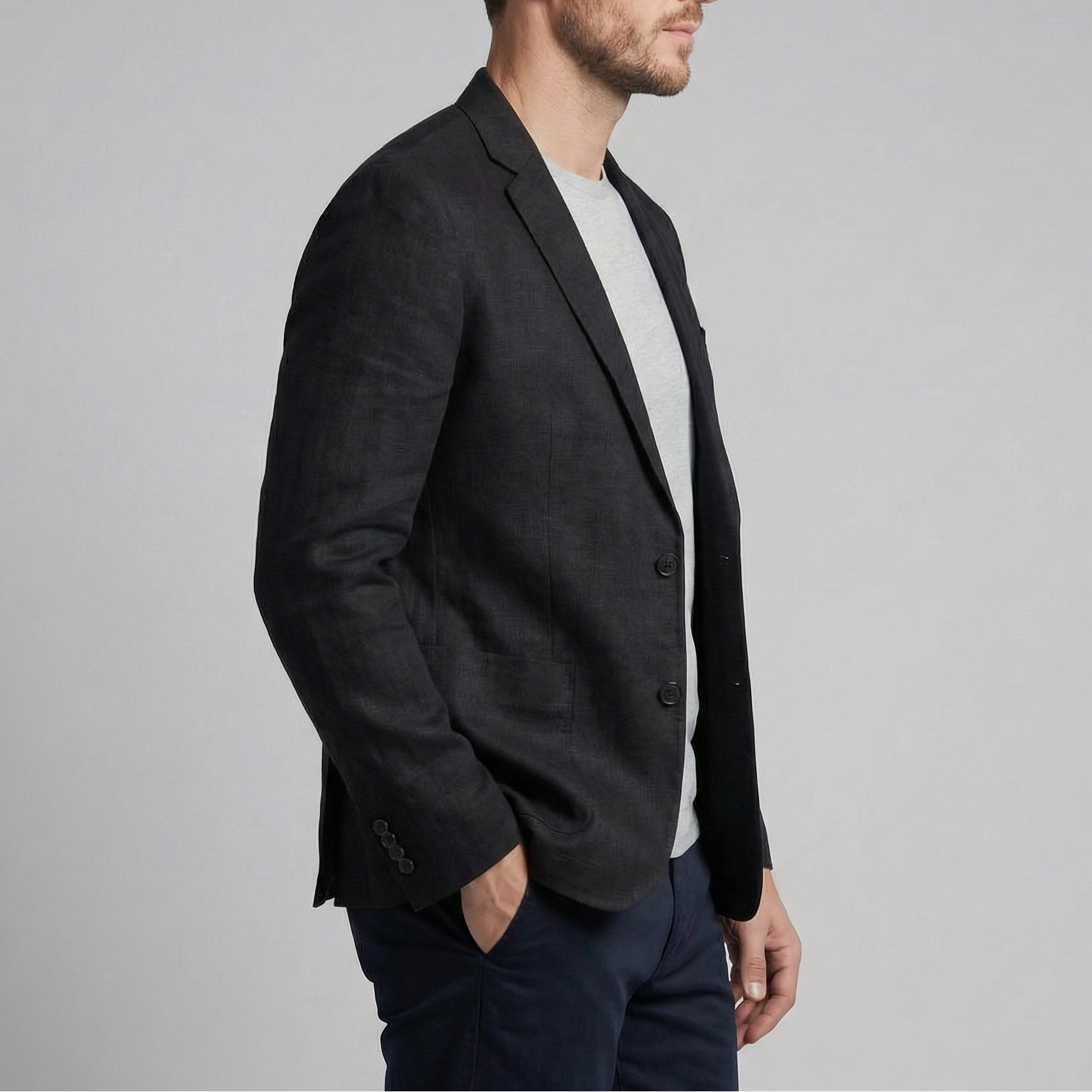 Men’s Linen Blazer Jacket