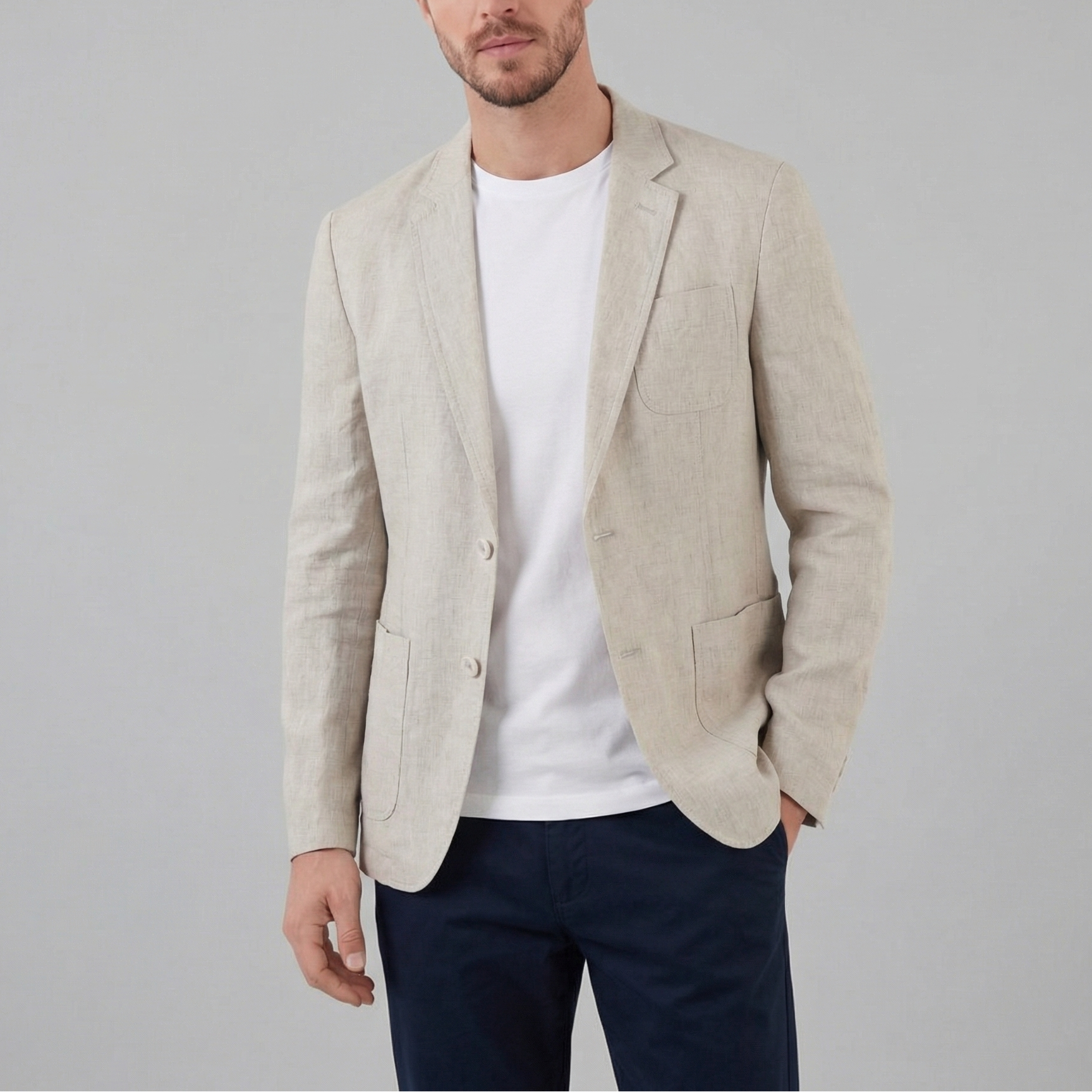 Men’s Linen Blazer Jacket