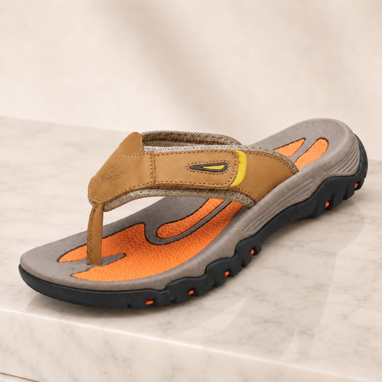 Men’s Ergonomic Faux Leather Sandals