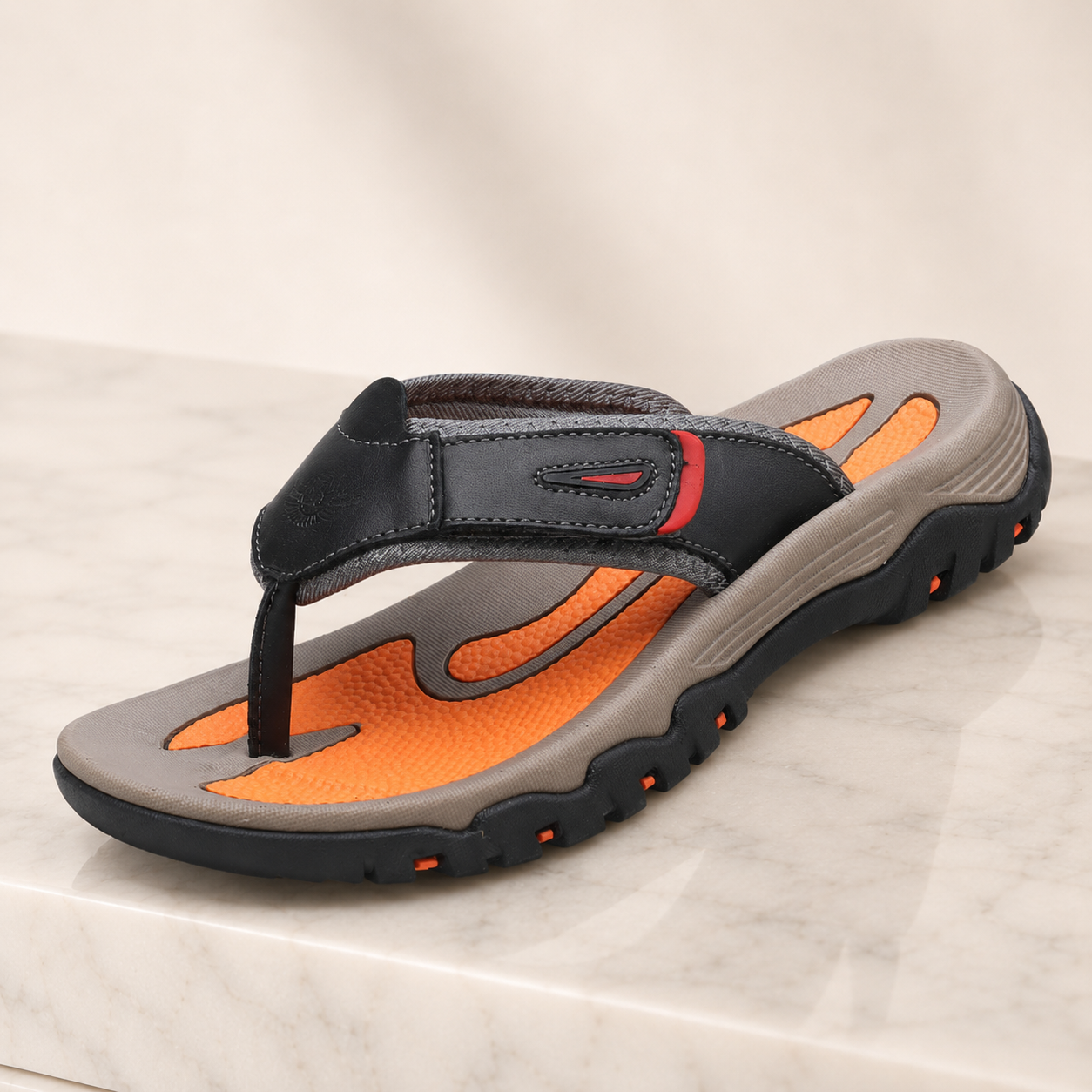 Men’s Ergonomic Faux Leather Sandals