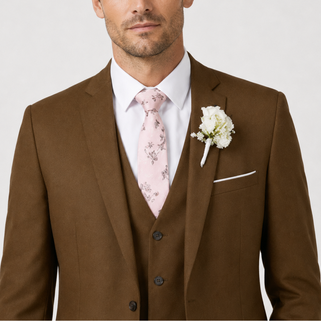 Men's Three-Piece Slim Fit Suit