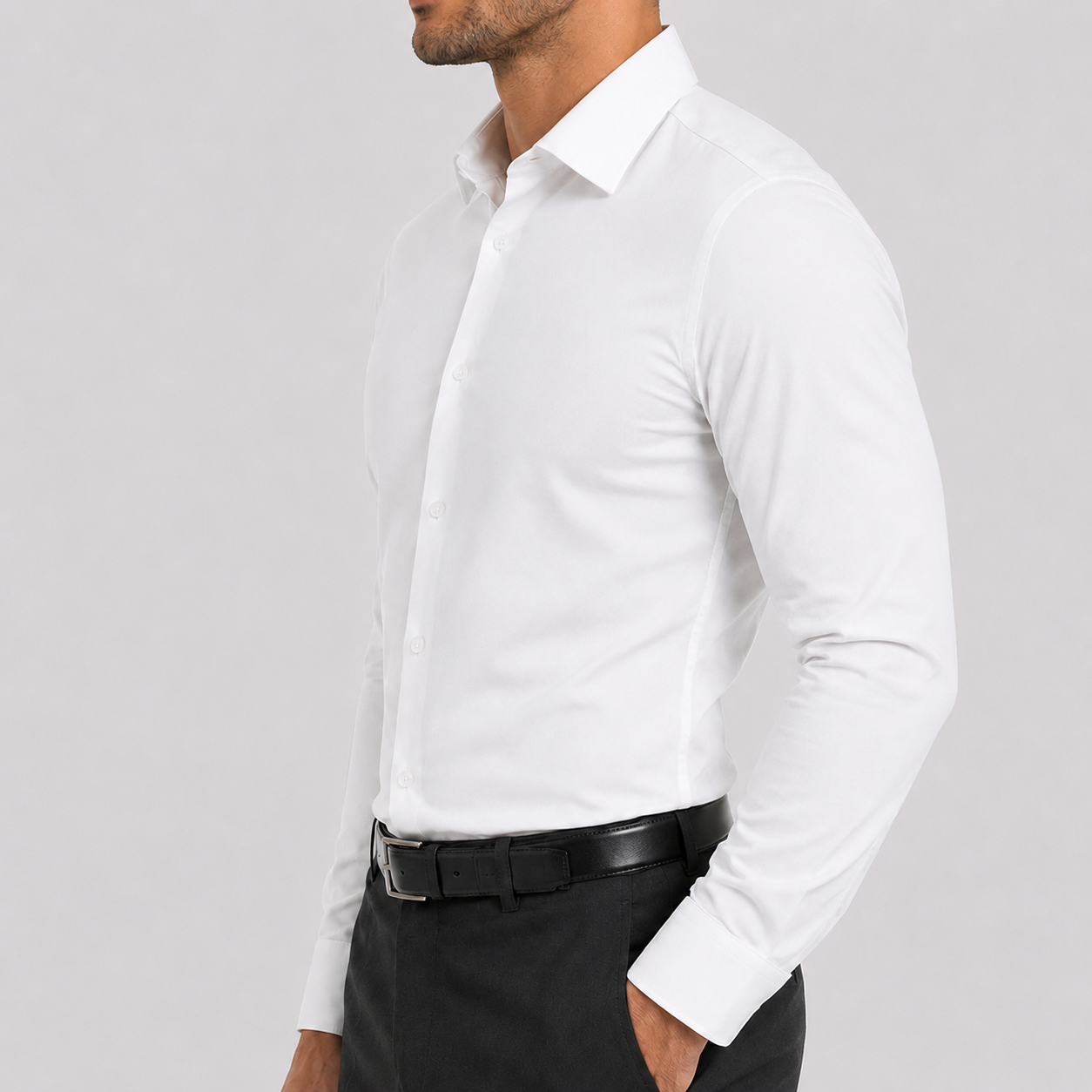 Men's Slim Fit Long Sleeve Shirt