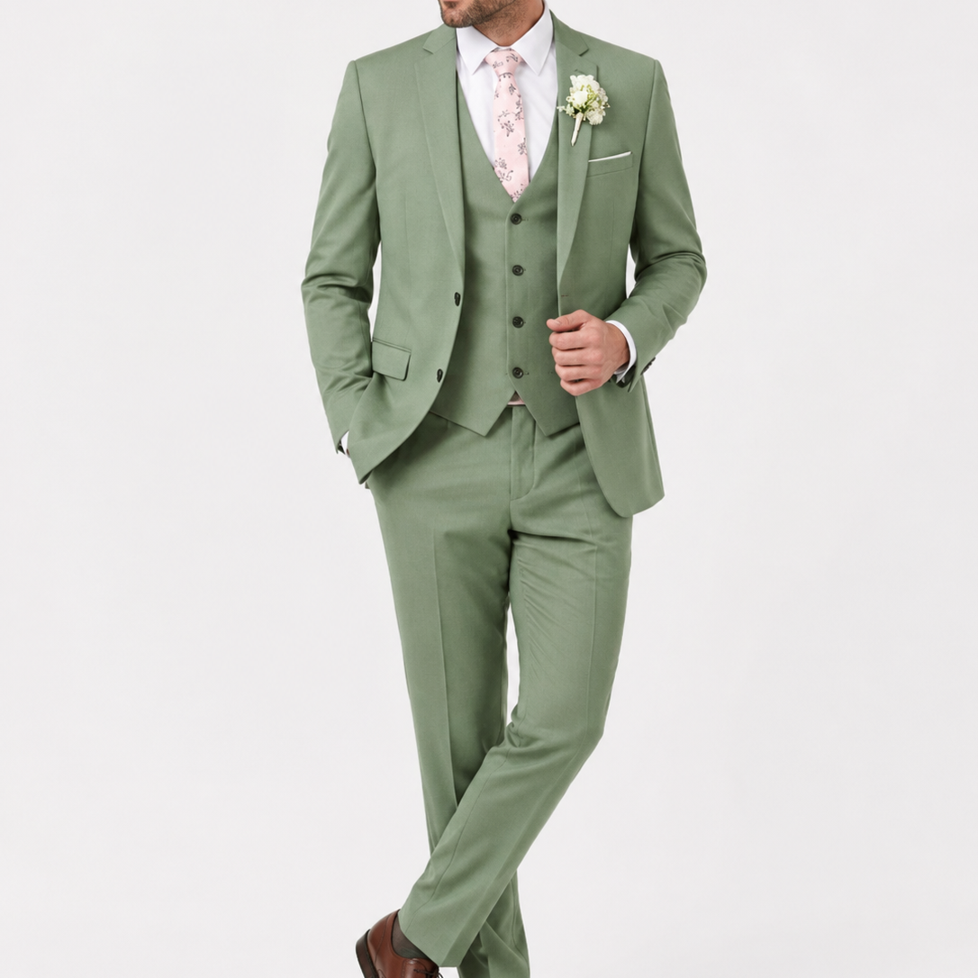 Men's Three-Piece Slim Fit Suit