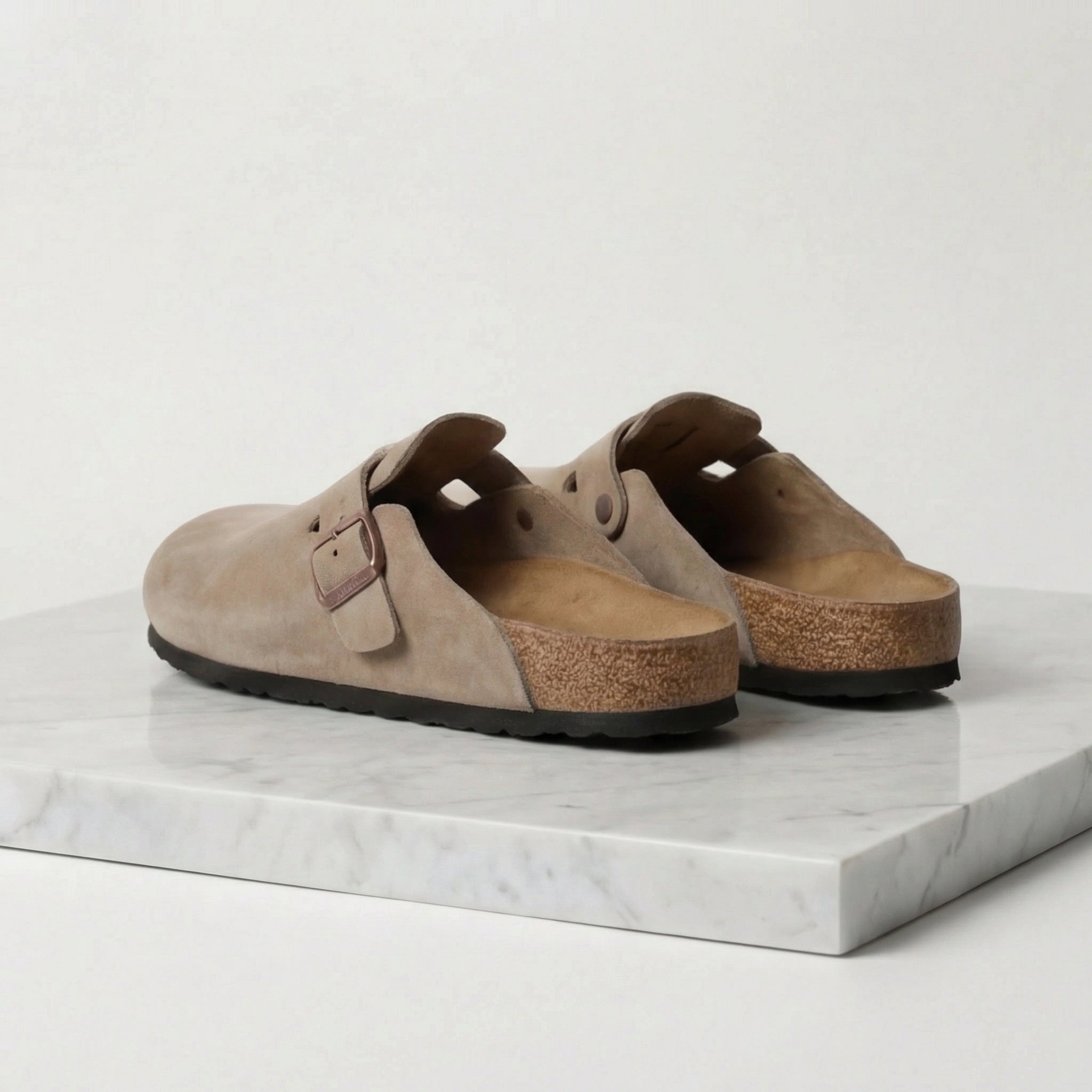 Men’s Double-Buckle Suede Sandals