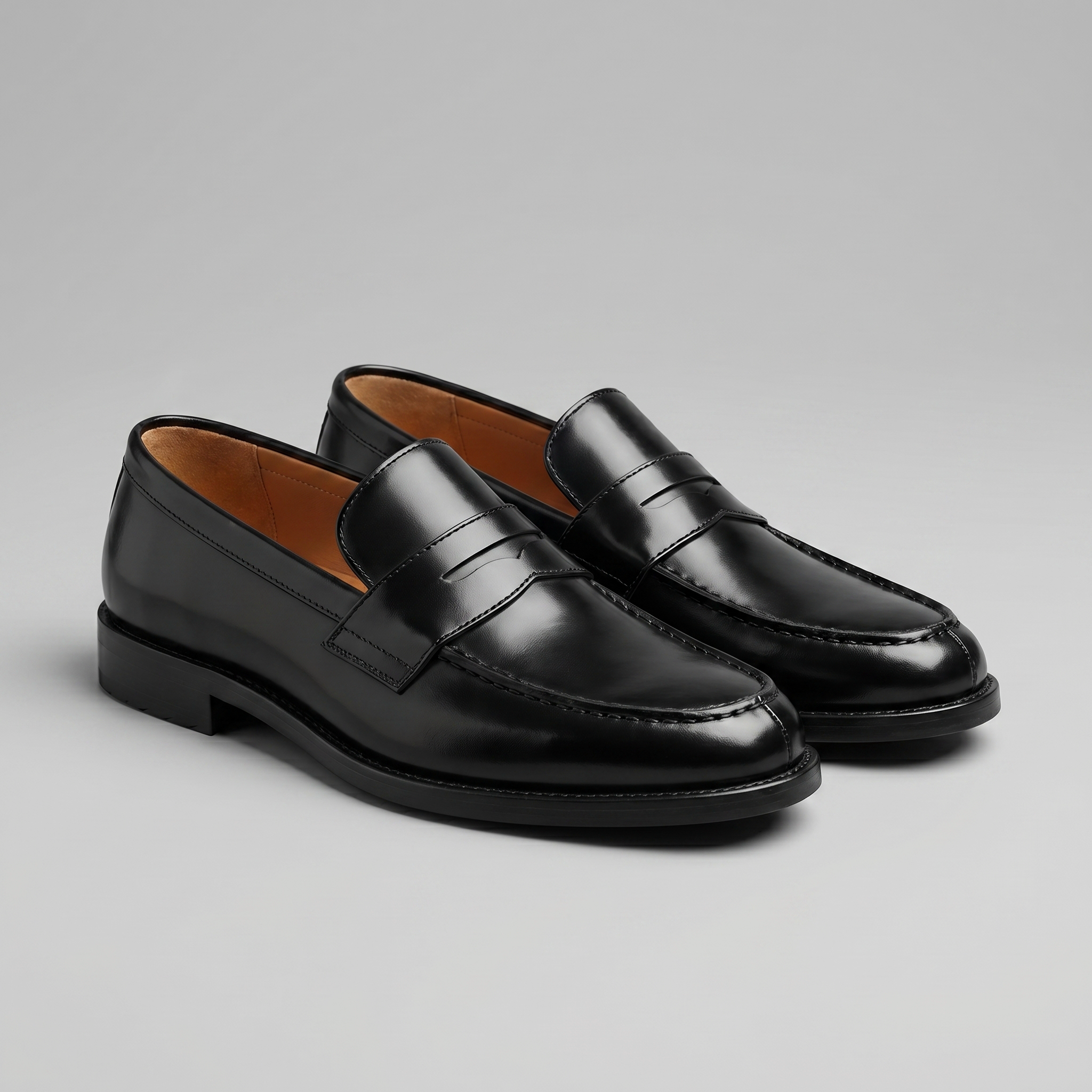 Men’s Faux Leather Penny Loafers