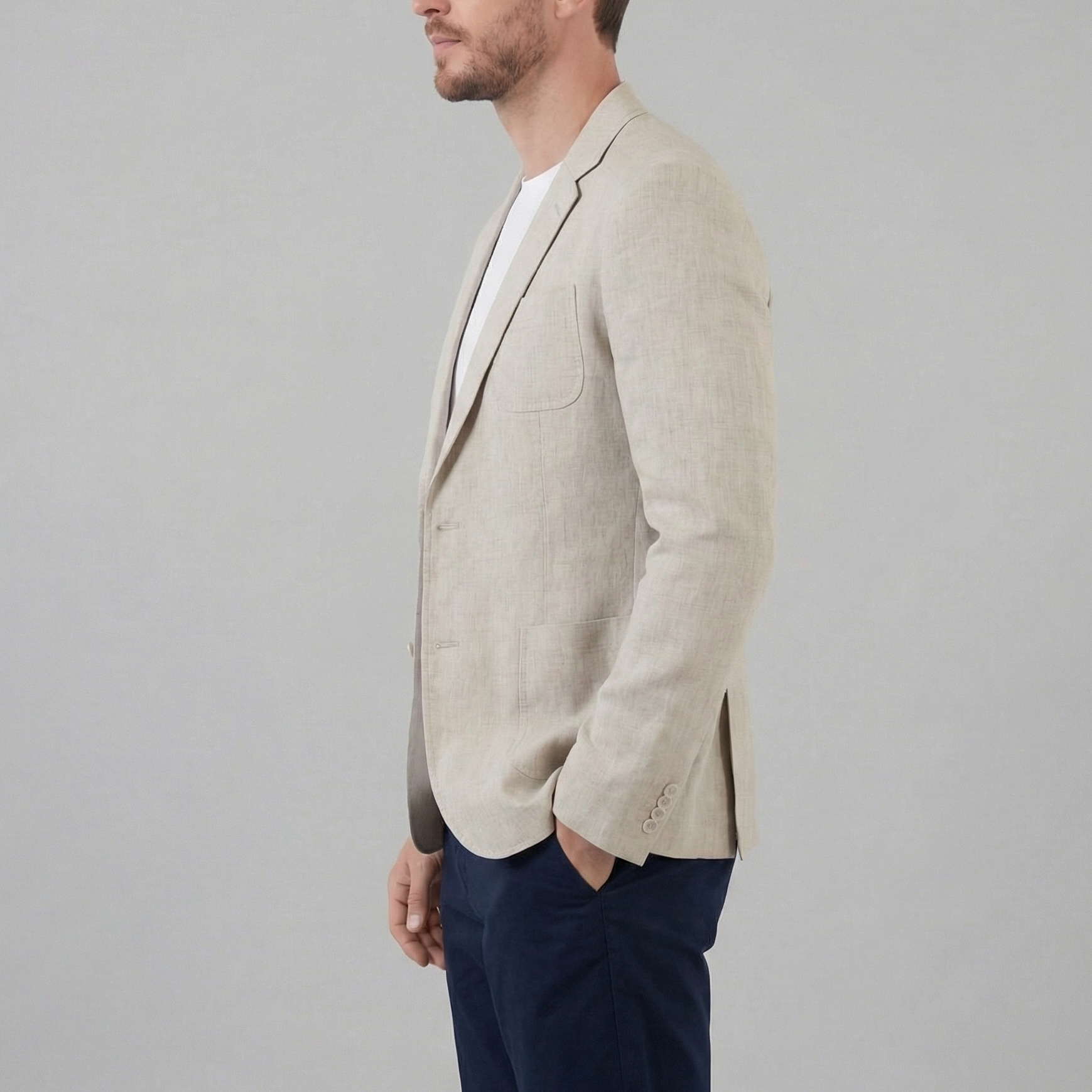 Men’s Linen Blazer Jacket