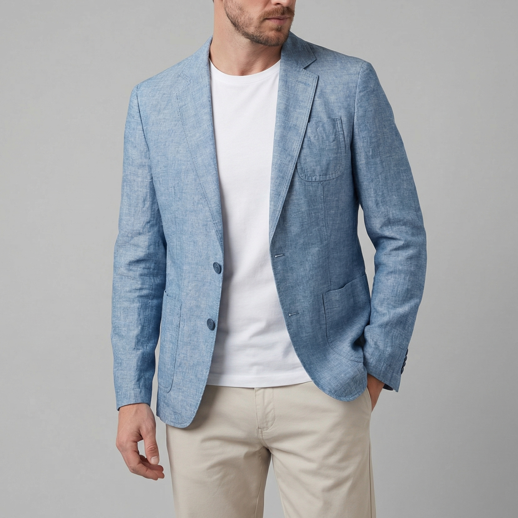 Men’s Linen Blazer Jacket