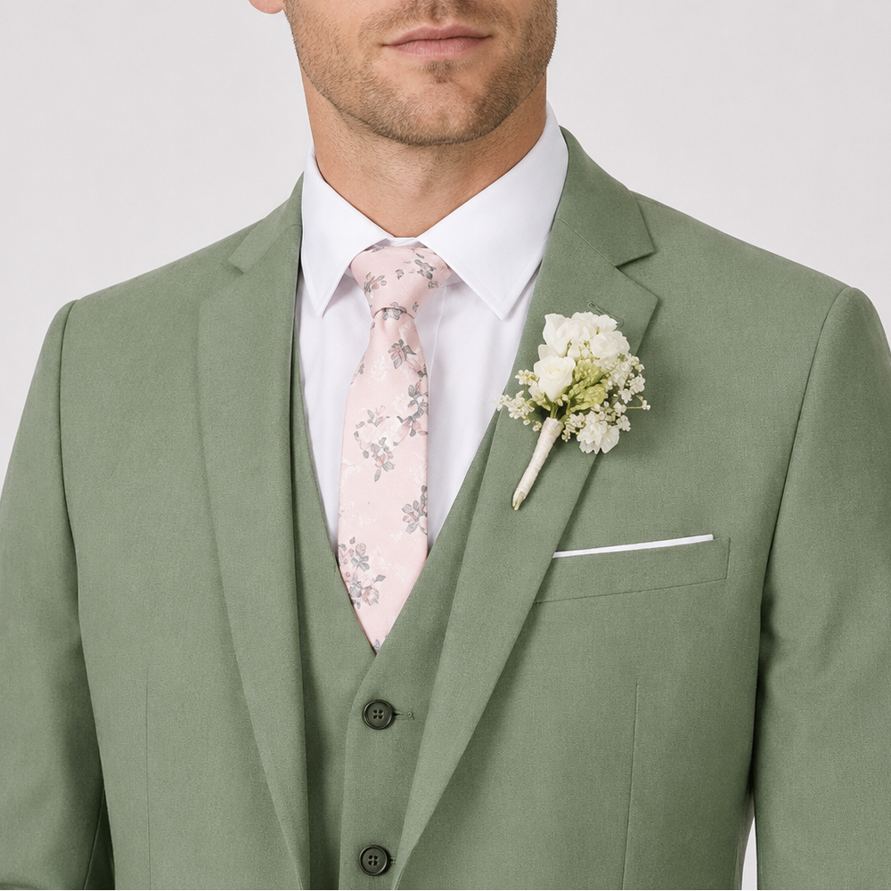 Men's Three-Piece Slim Fit Suit