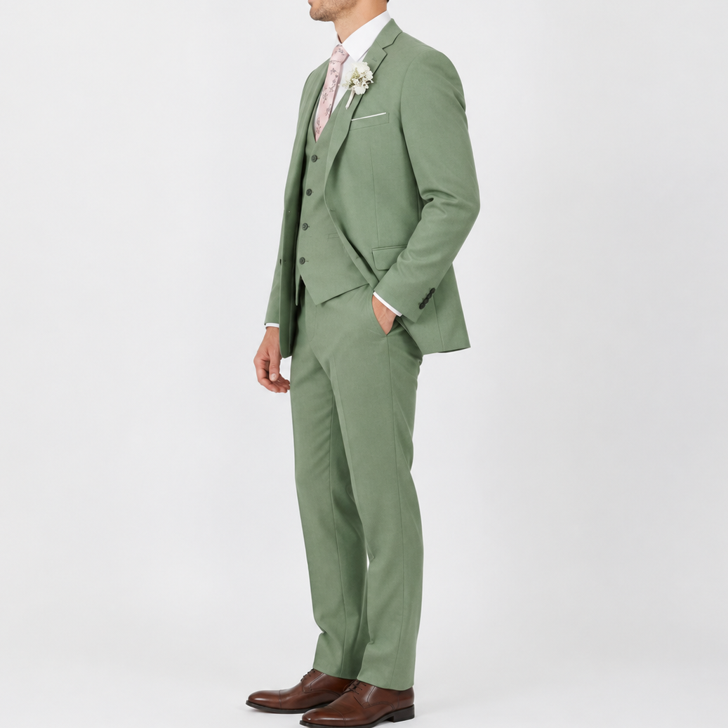 Men's Three-Piece Slim Fit Suit