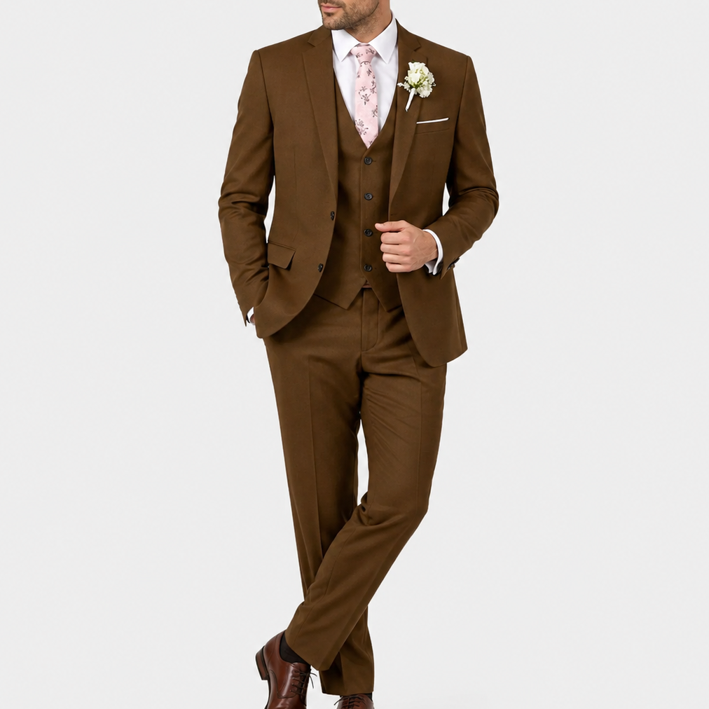Men's Three-Piece Slim Fit Suit